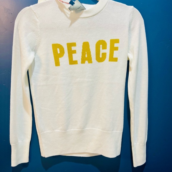 NWT Alex Marie Peace White Sweater - Picture 3 of 8